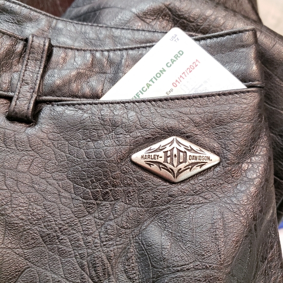 💰SOLD💰💥Harley-Davidson Crocodile🐊Leather Pants👖Sz 6 - Picture 8 of 16